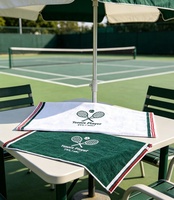 Serviettes de tennis haut de gamme en coton jacquard teint en fil, séchage rapide, super absorbantes, pour le sport