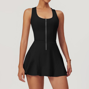 Neues Design Einteiliges Tennis kleid Sportswear Frauen Yoga Fitness Kleidung Sport Kurzer Rock - Product Image 4