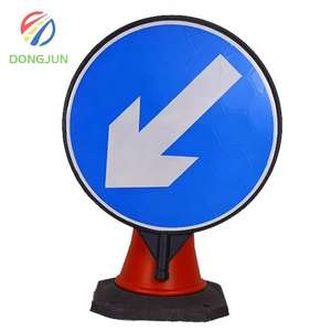 للطي المحمولة عاكس السلامة تحذير البناء اتجاه الطريق السهم البلاستيك مؤشر العرض علامات مجلس المرور - Product Image 5