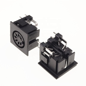 丸型Dinコネクタレセプタクル7ピンメスソケットPCBはんだ直角スルーホール100V 2A定格SDS-Jパワージャック - Product Image 3