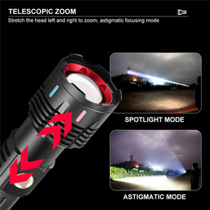 Tactical LEP <strong>Bulb</strong> 30w White Laser Bright Flashlight Outdoor Long-range USB-C Rechargeable Powerful LED <strong>Torch</strong> Flashlight - Product Image 4