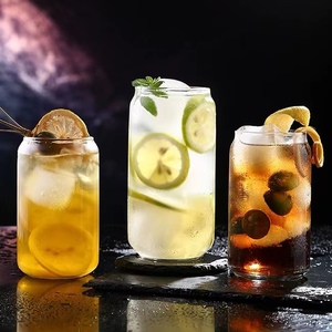 Bouteille en verre à large ouverture pour thé au lait, eau et jus, avec bouchons, 12 oz, 24 oz, 20 oz, <span class=keywords><strong>carafe</strong></span> à eau, bouteille à boisson, pot en verre - Product Image 5