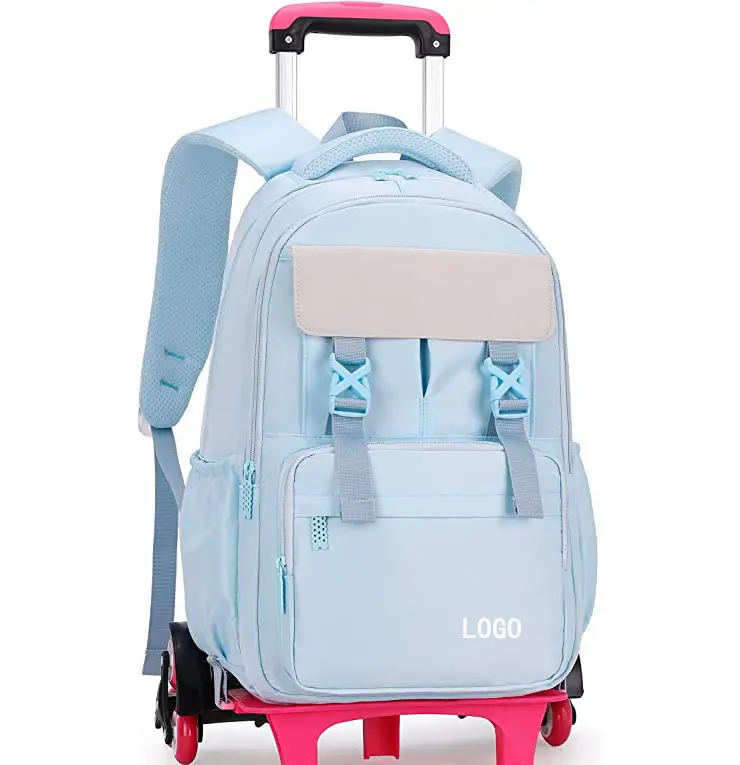 Wholesale Fashion Design Waterproof Wheeled Luggage Trolley Bag For Kids School