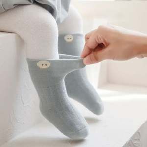 I-0199 Vente en gros de chaussettes pour bébés filles et garçons, chaussettes en tricot pour bébés, chaussettes douces et moelleuses pour bébés, chaussettes en coton pour nouveau-nés - Product Image 6
