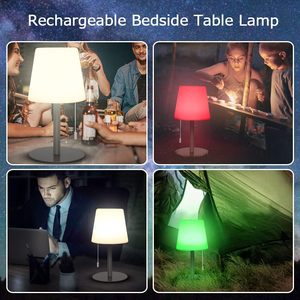 Rgb xách tay có thể sạc lại Bàn Đèn Ngoài Trời ánh sáng ban đêm với kéo chuỗi LED không dây đèn bàn - Product Image 2