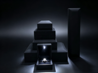 Boîte à bijoux LED pour emballage de bijoux en diamant, pour vente au détail et en gros, idéale pour bagues, boucles d'oreilles, pendentifs, colliers, bracelets et chaînes longues