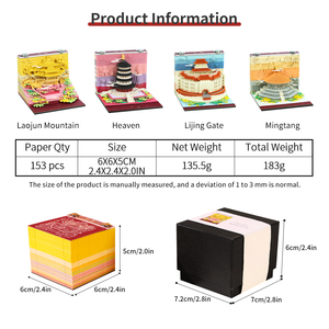 Bloc <span class=keywords><strong>de</strong></span> notas <span class=keywords><strong>de</strong></span> escultura <span class=keywords><strong>de</strong></span> <span class=keywords><strong>papel</strong></span> <span class=keywords><strong>de</strong></span> construcción <span class=keywords><strong>de</strong></span> punto <span class=keywords><strong>de</strong></span> referencia <span class=keywords><strong>de</strong></span> ciudad 3D pequeña personalizable, regalo <span class=keywords><strong>de</strong></span> recuerdo <span class=keywords><strong>de</strong></span> notas cortadas pequeñas - Product Image 5