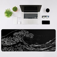 Tapis de souris de jeu en caoutchouc 3D personnalisé, résistant à l'eau, antidérapant, grande taille, haute qualité, durable, en stock pour le bureau