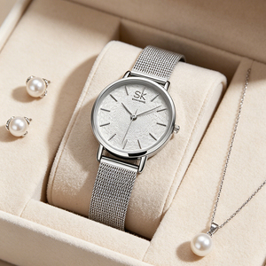 Minimalist <strong>Women</strong> Quartz <strong>Watch</strong> Mesh Stainless <strong>Steel</strong> <strong>Strap</strong> 30mm Ultra Slim Ladies Wristwatch Top Seller for Global Distributor OEM - Product Image 6
