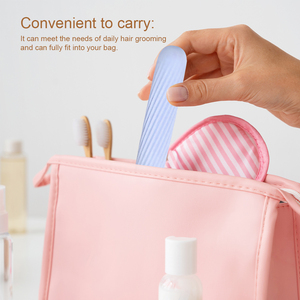 Nylon umido plastica sfiato pettini cuoio capelluto districante curvo spazzola per capelli rotonde compatto tipo Laser per capelli ricci - Product Image 4