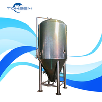Cuve de Fermentation en Acier Inoxydable 1000L pour Brassage de Bière avec Contrôle PLC, Pompe et Récipient sous Pression