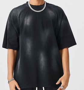 2025 da uomo estate acqua da fare vecchia t-shirt <span class=keywords><strong>a</strong></span> manica corta da uomo e da donna t-shirt pesante da uomo - Product Image 1