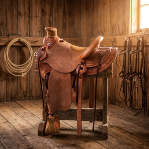Sillín de Carreras de Cuero Genuino Personalizado por el Fabricante, Asiento de Silla de Montar para Caballo Resistente al Agua, Absorbente del Sudor, Duradero y de Alta Resistencia, Modelo BS - Product Image 1