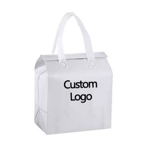 Sacs isothermes jetables pliables portables imperméables en non-tissé avec feuille d'aluminium pour la livraison de nourriture chaude ou froide - Product Image 6