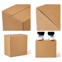 Boîtes à fruits personnalisées en carton ondulé E Flute RSC, écologiques, réutilisables, en matériaux recyclés, avec doublure en kraft résistante aux UV et trous d'aération pour