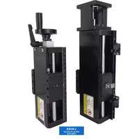 Module linéaire compact en alliage d'aluminium, table coulissante entièrement fermée, double guide croisé droit, vis à billes, actionneur électrique
