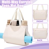 Sac de sport personnalisé pour femme, grande capacité, avec sangle pour tapis de yoga et compartiment à chaussures, fabricant OEM
