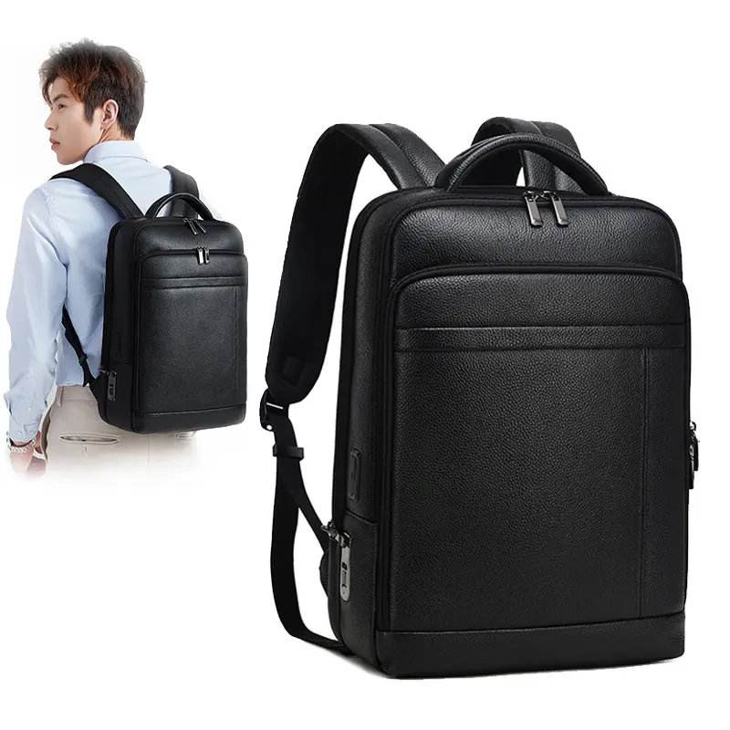 FP002 ofis laptop çantası akıllı geri paketi iş anti hırsızlık sırt çantası ile parmak izi kilidi