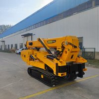Mini-grue araignée hydraulique de 2 tonnes à faible encombrement avec chenilles en caoutchouc extensibles et stabilisateurs indépendants