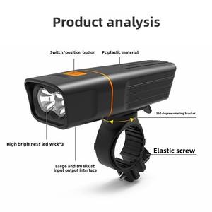 Batería de <span class=keywords><strong>linterna</strong></span> LED delantera de <span class=keywords><strong>bicicleta</strong></span> TK3 de alto brillo <span class=keywords><strong>para</strong></span> montar de noche accesorios de equipo de ciclismo <span class=keywords><strong>para</strong></span> <span class=keywords><strong>bicicleta</strong></span> de montaña nuevo <span class=keywords><strong>Amazon</strong></span> - Product Image 3