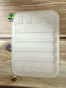 <span class=keywords><strong>Precio</strong></span> de fábrica de 7 pulgadas, almidón de maíz desechable, bandeja rectangular biodegradable, placa de almidón desechable biodegradable para frutas - Product Image 4