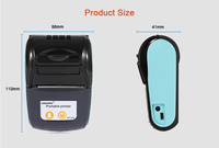 Penjualan Langsung Pabrik PT-210 Mini Printer Thermal Portabel dengan Antarmuka Bluetooth & USB 58mm Baterai Isi Ulang