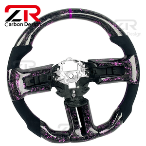 Volante de Carreras LED Personalizado con Fibra de Carbono Forjada, Material Mejorado para Modificación de Automóviles, para <span class=keywords><strong>Ford</strong></span> Mustang GT 2014 <span class=keywords><strong>Shelby</strong></span> - Product Image 3