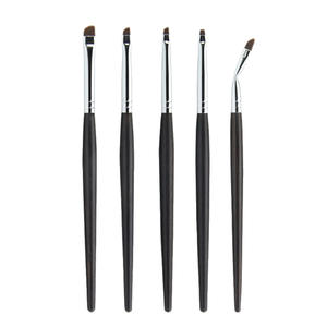 Delineador de Ojos de pelo sintético con mango de madera de ébano y cepillo de cejas para <span class=keywords><strong>brocha</strong></span> de maquillaje facial - Product Image 5