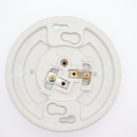 Douille de lampe E27 en céramique de 4 1/2 pouces, support d'ampoule électrique en porcelaine pour plafond, base d'ampoule Fuzhou, garantie de 2 ans