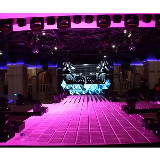 Customizable Waterproof and Shock-resistant LED Display Device Interactive LED Stage Floor Tiles Display Screen for Stage