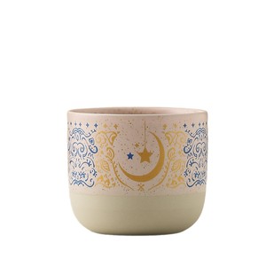 Tazza da Caffè Araba da 230ml per il Ramadan, Tazza Islamica in Ceramica Grezza con Motivo Stella e Luna, Regalo per l'Eid - Product Image 6