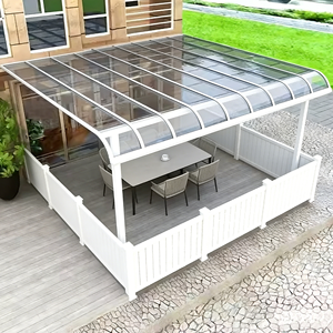 Toldos y Cubiertas para Patio con Precio Bajo, <span class=keywords><strong>Toldo</strong></span> <span class=keywords><strong>de</strong></span> Estilo Moderno con Estructura <span class=keywords><strong>de</strong></span> Aleación <span class=keywords><strong>de</strong></span> Aluminio - Product Image 2