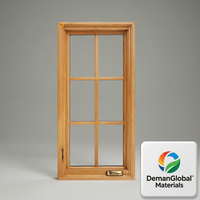 Fenêtre coulissante en bois recouvert d'aluminium GREATMEN, style nordique, passive, double vitrage, insonorisée, triple isolation thermique