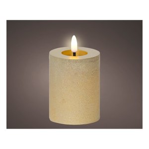 Vela LED (7x11,3cm) efecto llama Oro efecto cera 489290 - Product Image 1