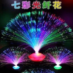 Decoración Navideña que Brilla en la Oscuridad, Juguetes para Niños, Lámpara Nocturna de Fibra Óptica LED de Colores - Product Image 2