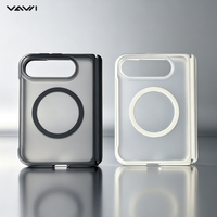Étui de téléphone VAWI B540 Translucence Simple Frosted Texture pour iPhone Duo 360 °   Support de Bague Rotative pour Téléphone avec Protection Intégrée