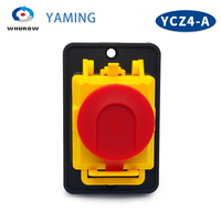 400V 7 broches interrupteur électromagnétique démarreur marche arrêt 15A avec couvercle de Protection étanche bouton poussoir YCZ4-A