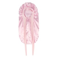 Nouveau bonnet de nuit en satin à long ruban, protection capillaire, couvre-chef avec nœud papillon, chapeau de beauté pour femme, vente en gros