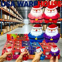 Jouet Squishy de Noël du Père Noël en Maltose, mignon et Kawaii, rempli de Maltose, avec chapeau rouge, en provenance des États-Unis