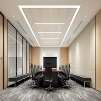 Panneau de plafond suspendu en aluminium, taille et couleur personnalisées, décoration intérieure, plafond suspendu pour bureau, centre commercial, hôtel, anti-déformation