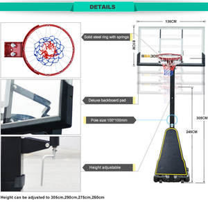 Cerceau de <span class=keywords><strong>but</strong></span> de basket-ball portable amovible portable de vente directe d'usine pour chambre de <span class=keywords><strong>bureau</strong></span> - Product Image 3