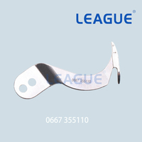 Couteau à dénuder en acier de rechange LEAGUE 0367 350070 pour machine à coudre industrielle Durkopp 767 806 550-767 367 467