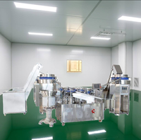 Jarum suntik sekali pakai presisi tinggi sepenuhnya otomatis mengisi lini produksi profesional garansi 1 tahun inti PLC