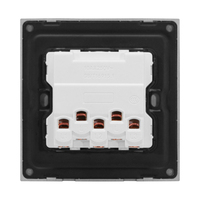 Interrupteurs électriques muraux ABUK, luxe, fabrication économique, modernes, 86 mm, norme britannique, panneau PC, or, 4 gangues, 2 voies, pour éclairage domestique
