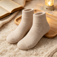 Chaussettes en laine sur mesure en gros, épaisses, chaudes, en laine mérinos, antidérapantes, respirantes, confortables, pour l'hiver, pour femmes et hommes, intérieur et extérieur, usage quotidien
