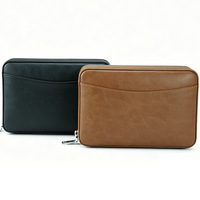 Étui à cigares portable en bois de cèdre espagnol, boîte à cigares de voyage en cuir avec plateau amovible, pochette zippée pour 6 cigares, cadeau pour homme