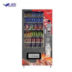 Máquina Expendedora de aperitivos y bebidas, Combo refrigerado con elevador