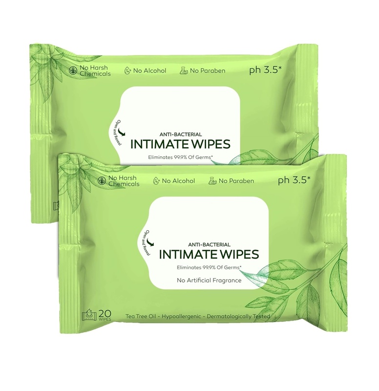 Biodegradable Feminine Wipes Tea Tree Oil