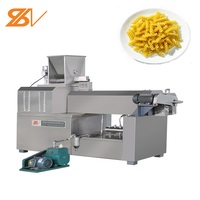 Ligne de production industrielle automatique de pâtes spaghetti et macaroni 100-200 kg/h, machine de fabrication avec technologie d'extrusion motorisée
