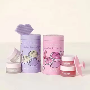 Kaleng kue logam persegi panjang dekoratif dengan tutup logam kaleng penyimpanan kue buah - Product Image 1